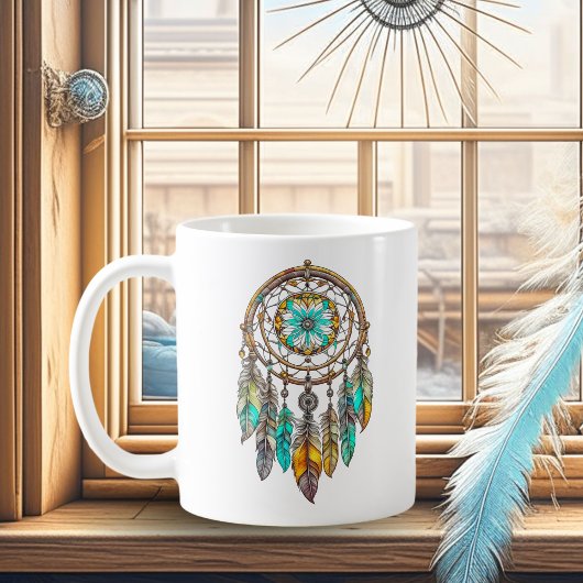 Mug Joli Dreamcatcher Turquoise et Brown