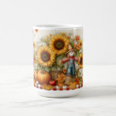 Mug Joli Écarteur avec Citrouilles et Fleurs (Centre)