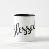 Mug joli écriture de script BLESSED | (Centre)