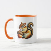 Mug Joli écureuil saisonnier d'automne (Gauche)