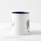 Mug Joli Eléphant Personnalisé ton nom (Centre)