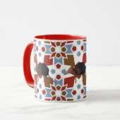 Mug Joli éléphant Shrew amusant Motif coloré (Devant gauche)