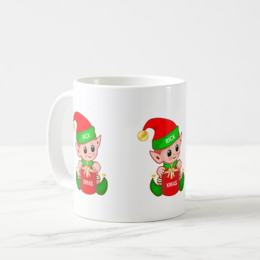 Mug Joli elfe de Noël (Devant gauche)