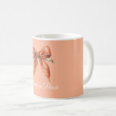 Mug Joli en nœud pêche (Devant droit)