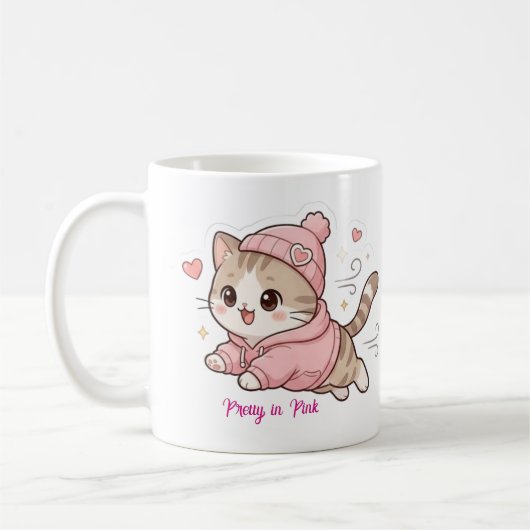 Mug Joli en rose (Gauche)