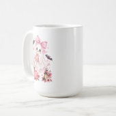 Mug Joli Fantôme à Ruban Rose Halloween (Devant gauche)