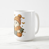 Mug Joli fantôme buvant du café Halloween (Devant droit)