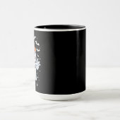 Mug Joli Fantôme Buvant du Café Halloween Café Glacé (Centre)