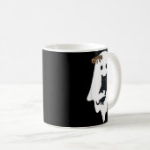 Mug Joli Fantôme Chat Noir Léopard Arc Drôle Étrange (Devant droit)
