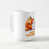 Mug Joli Fantôme & Citrouille Joyeux Halloween (Devant gauche)