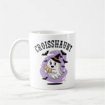 Joli fantôme de Halloween Croissant Hanté