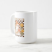 Mug Joli fantôme de Summerween avec boisson, design Ha (Devant gauche)