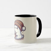 Mug Joli fantôme d'Halloween en bonnet de Fall & choco (Devant droit)