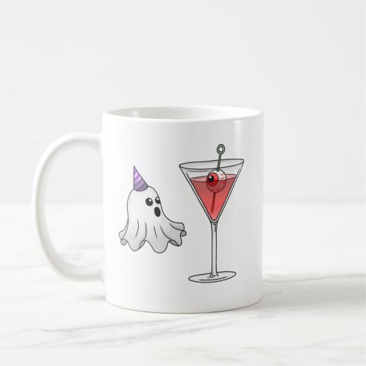 Mug Joli fantôme et cocktail effrayant (Gauche)