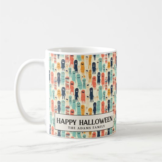 Mug Joli Fantômes colorés Halloween (Gauche)