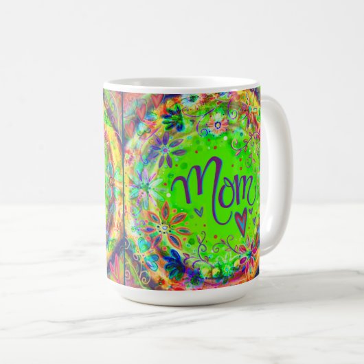 Mug Joli Floral Fun tendance Maman Inspirivée (Devant droit)