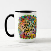 Mug Joli floral gracieux pour votre devis de voyage (Gauche)
