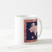 Mug Joli Floral I Love Texas State Map (Devant droit)
