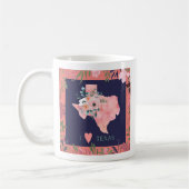 Mug Joli Floral I Love Texas State Map (Gauche)