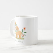 Mug Joli Floral Or Retriever Pet (Devant gauche)