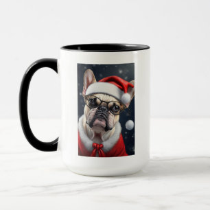 Mug Joli French Bulldog Père Noël Noël Conception