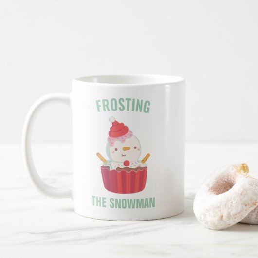 Mug Joli Frosting Le Doodle Cupcake Snowman (Avec donut)