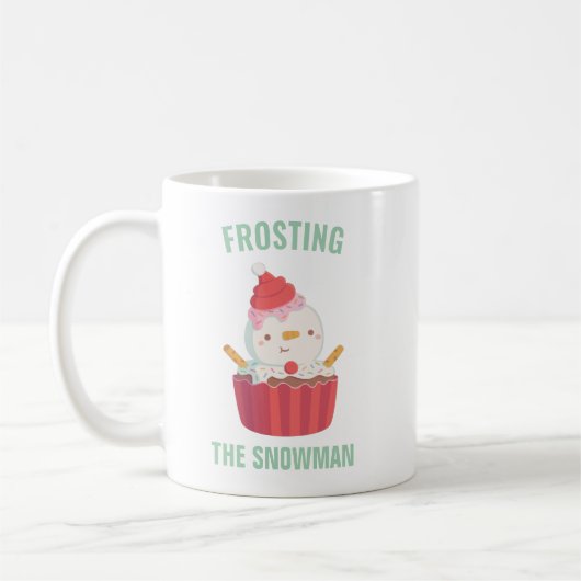 Mug Joli Frosting Le Doodle Cupcake Snowman (Gauche)