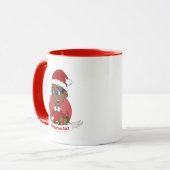 Mug Joli garçon de Noël afro-américain avec lunettes (Devant gauche)