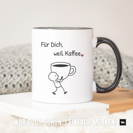 Mug Joli geste : « Pour toi, parce que c'est du café.