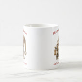Mug Joli gnome en tricot couleur ivoire de Noël avec c (Centre)