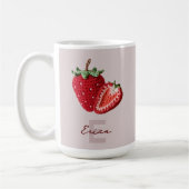 Mug Joli Granny rose Chic Crochet Monogramme fraise (Gauche)