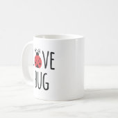 Mug Joli Graphique de la Saint-Valentin Love Bug (Devant gauche)