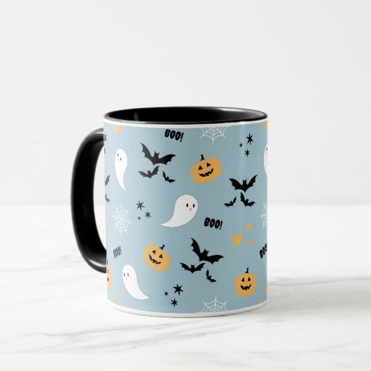 Mug Joli Halloween Boo Blush Blue (Devant gauche)