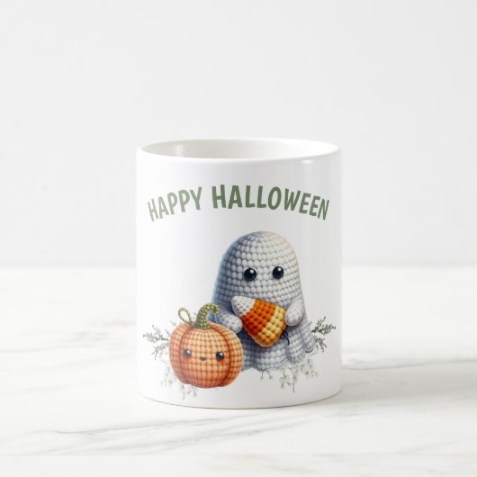 Mug Joli Halloween Crochet Ghost (Centre)