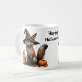 Mug Joli Halloween du Casquette de Witch Fox mignonne (Devant gauche)