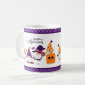 Mug Joli Halloween Gnome Citrouille automne (Devant gauche)