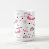 Mug Joli Halloween tropical – Fantômes et flamants ros (Centre)