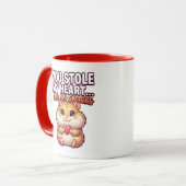 Mug Joli hamster de la Saint-Valentin – Vous avez volé (Devant gauche)