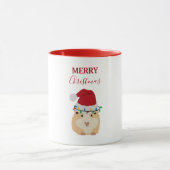 Mug Joli Hamster de Noël Funny Animal Santa Hat (Centre)
