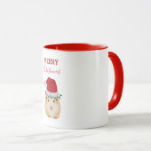 Mug Joli Hamster de Noël Funny Animal Santa Hat (Devant droit)