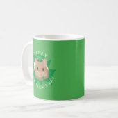 Mug Joli hamster jour de la Saint-Patrick regardant à (Devant gauche)