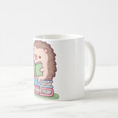 Mug Joli Hérisson Lire Un Livre (Devant droit)
