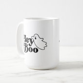 Mug Joli Hey Boo Drôle Fantôme Halloween (Devant gauche)