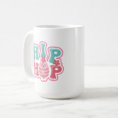 Mug Joli Hip hop d'Oeufs de lapin de Pâques (Devant gauche)