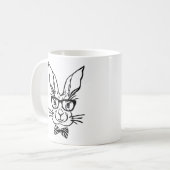 Mug Joli Hipster Bunny de Pâques (Devant gauche)