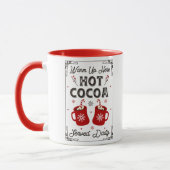 Mug Joli hiver Chocolat chaud Joyeux Noël (Gauche)