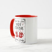 Mug Joli hiver Chocolat chaud Joyeux Noël (Devant gauche)