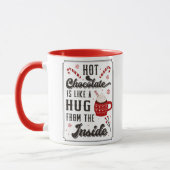 Mug Joli hiver Chocolat chaud Joyeux Noël (Gauche)