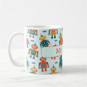 Mug Joli imprimé de robot personnalisable (Gauche)