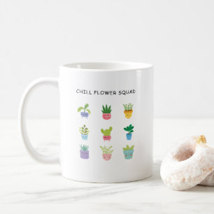 Mug Joli Jardin Flower caractères pointillés